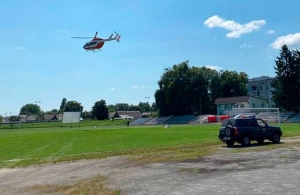 Поранену на Житомирщині дитину вертольотом доставили в столичну лікарню. ФОТО