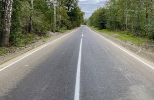 Понад 17 млн грн витратили на ремонт розбитої дороги між селами на півночі області. ФОТО