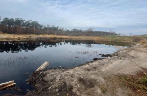 У водойму на околиці Житомира зливають невідому рідину: ґрунти поблизу забруднені
