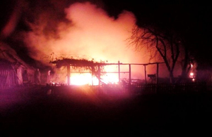 У Житомирській області під час гасіння пожежі в житловому будинку виявлено двох загиблих людей