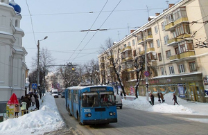 Через снігопад в Житомирі відбулося кілька ДТП за участю громадського транспорту