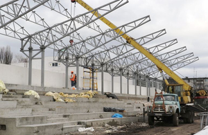 У мерії показали, як просувається реконструкція житомирського стадіону «Спартак». ФОТО