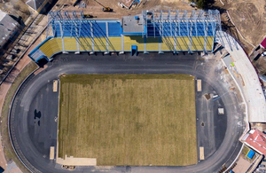 Накриття стадіону «Полісся» готове на 70%. Вражаючі фото головного спортоб'єкту Житомира
