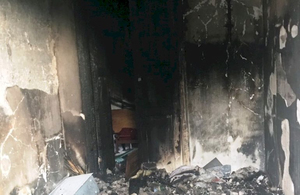 У Житомирі гасили пожежу в покинутому будинку
