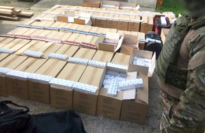 Контрабанда в країни ЄС: на Житомирщині вилучили величезну партію сигарет