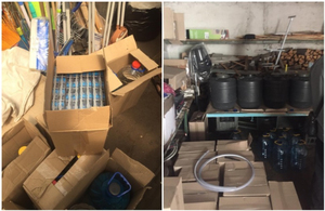Підпільний цех у гаражі: на Житомирщині вилучили тонну підробленого алкоголю