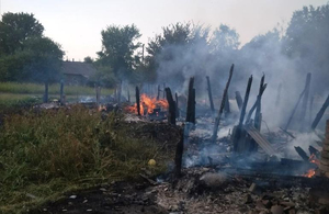 Дитячі пустощі з сірниками завершилися серйозною пожежею в Житомирській області