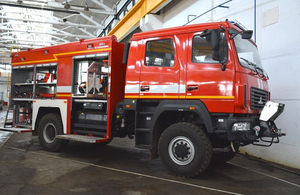 Рятувальникам з чотирьох районів Житомирщини передали нові пожежні машини. ФОТО
