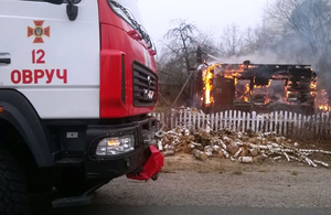Пожежа на Житомирщині забрала життя 80-річної пенсіонерки