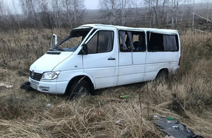 ДТП на Житомирщині: перекинувся пасажирський мікроавтобус, постраждали 8 людей. ФОТО