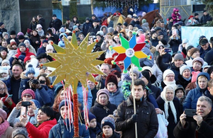 З колядками та зірками: вулицями Житомира пройшла різдвяна хода. ФОТО