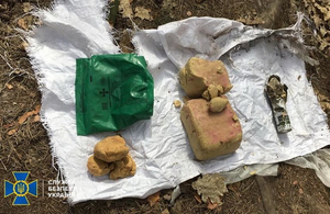 Гранати і 6 кг пластиду: у Житомирі виявили схрон з вибухівкою. ФОТО