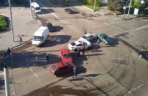 Масова ДТП у Житомирі: на перехресті зіткнулися відразу 4 автомобілі. ФОТО