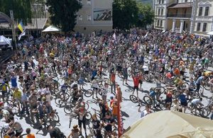 У Житомирі велосипедисти влаштують протест під стінами управління поліції