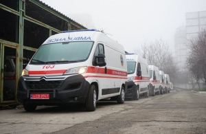 Житомирська область отримала 10 нових автомобілів швидкої допомоги. ФОТО
