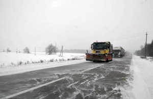 САД відзвітувала про прибирання снігу на автошляхах Житомирської області