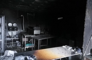 На Житомирщині згоріло приміщення, де готували суші. ФОТО