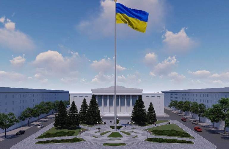 Огромный флаг, который установят на площади Соборной, будет стоить больше 2 млн грн