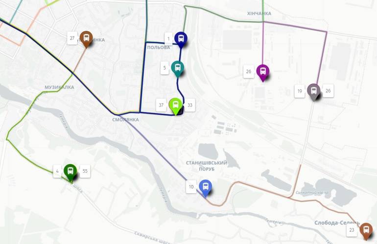 Житомирянин создал онлайн-карту актуальных автобусных маршрутов