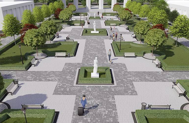 Стартовала реконструкция площади Художественные ворота: что планируют сделать и каким будет сквер. ФОТО