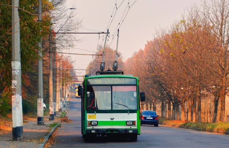 В Житомире частично перекроют улицу и изменят маршруты троллейбусов