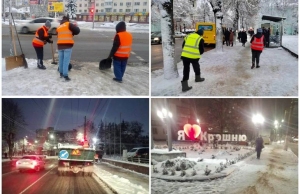 У Житомирській міськраді повідомили, як комунальники справляються з першим серйозним снігопадом