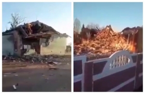 Окупанти знищили будівлю сільської ради на Житомирщині. ВІДЕО