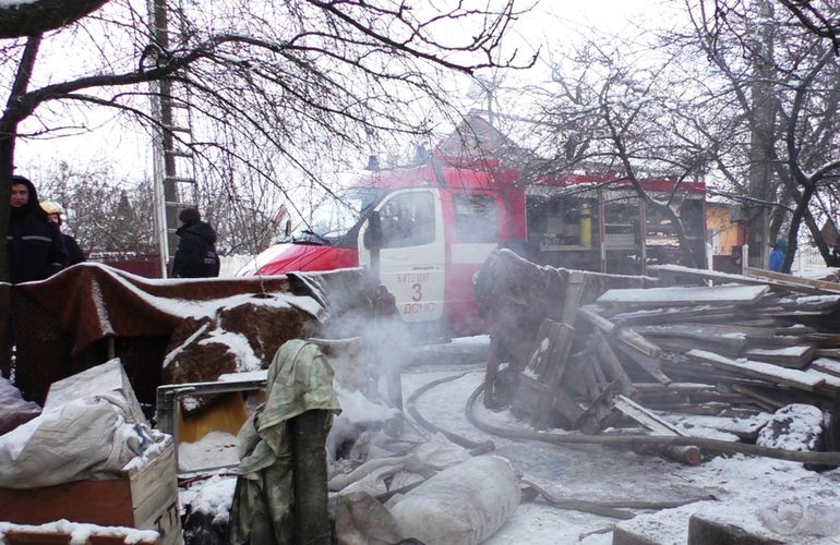 В Житомире мужчина погиб в своем доме во время пожара