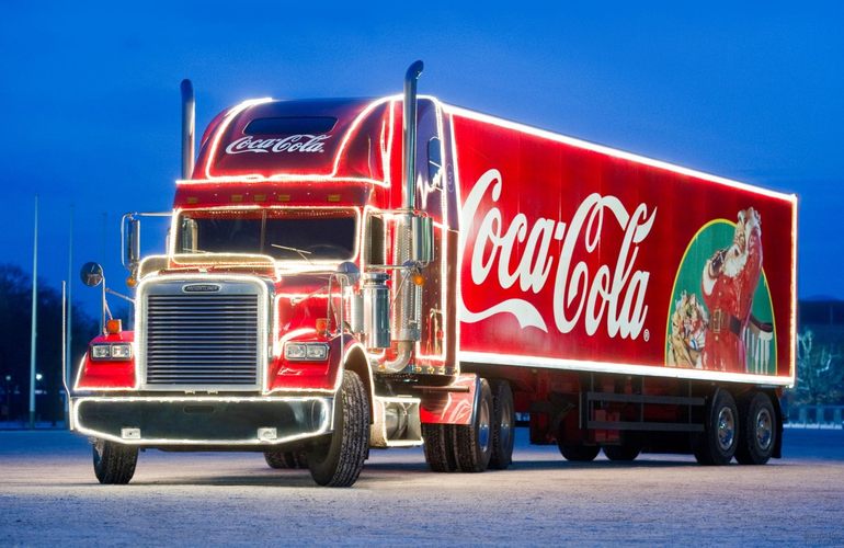 Сегодня в Житомир приедет легендарный грузовик Coca-Cola