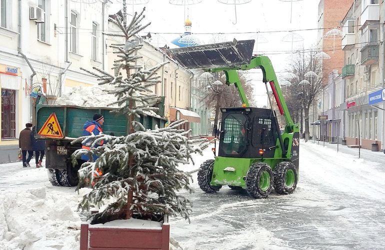Скользкие тротуары и горы снега: кто отвечает за уборку улиц Житомира