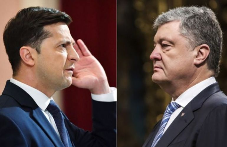 Демо-версия дебатов: Зеленский и Порошенко устроили перепалку в прямом эфире. ВИДЕО