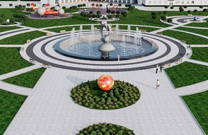 8 планет і фонтан, який символізує Сонце: як може виглядати після реконструкції сквер на Польовій. ФОТО