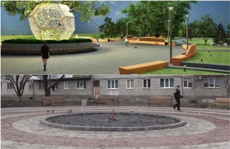 Сквер на Крошне после 1,5 миллионного ремонта: ожидание и реальность. ФОТО