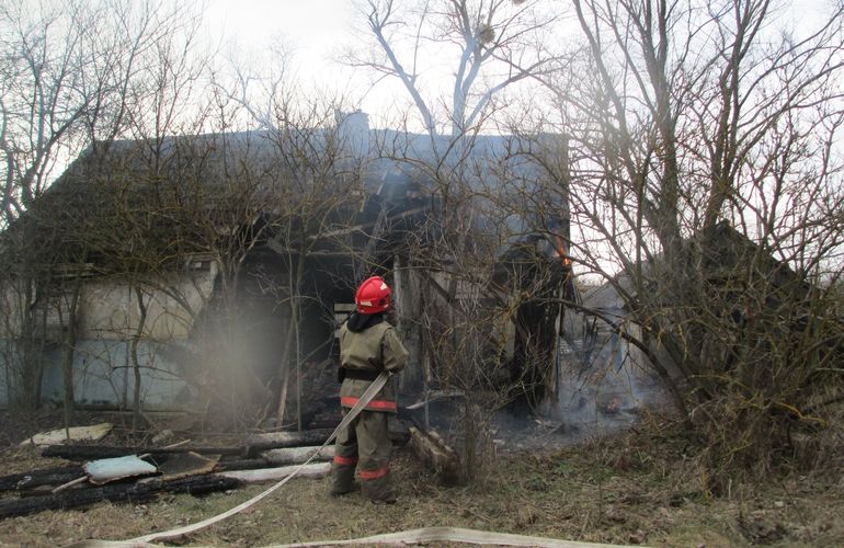 На Житомирщине огонь от сухой травы перекинулся на село: повреждены жилые дома