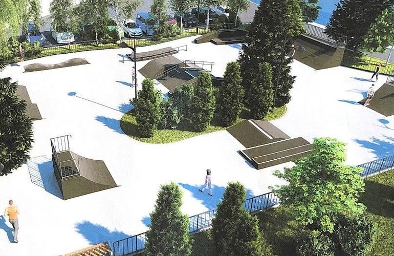 Скейт-парк в Житомире. Появились первые изображения площадки. ФОТО