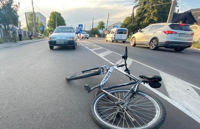 ДТП в Житомире: под колеса автомобиля попал 11-летний велосипедист. ФОТО