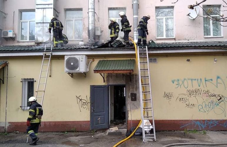 В центре Житомира горело кафе: обошлось без пострадавших